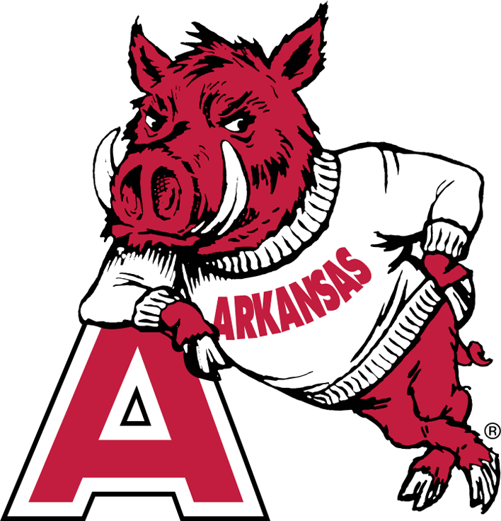 Arkansas Razorbacks 1951-1962 Primary Logo iron on transfers for fabric